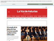 Tablet Screenshot of lavozdeasturias.es